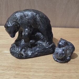 Bear and Cubs Figurine Set